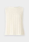 ONLLOXY STRUCTURE O NECK - Top - ecru