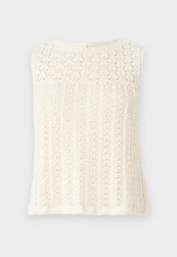 ONLLOXY STRUCTURE O NECK - Top - ecru