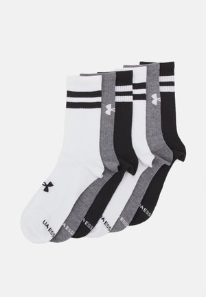 ESSENTIAL CREW UNISEX 6 PACK - Calcetines de deporte - white/black