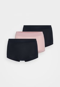 HIGH 3 PACK - Gaćice - black/nude