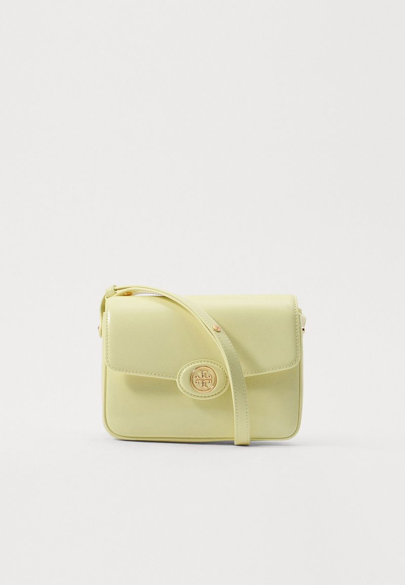 Tory Burch ROBINSON SHOULDER BAG - Sac à main - lemon