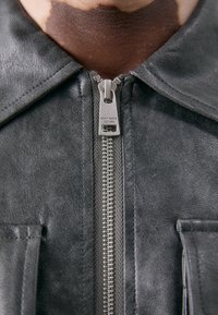 Don't Waste Culture AESON UNISEX - Imiteret læderjakke - grey/brown