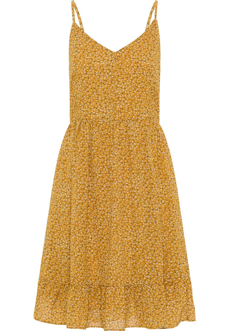 dreimaster Jurk donkergeel