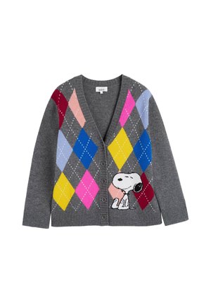 CHINTI & PARKER, CHINTI & PARKER CARDIGAN SNOOPY ARGYLE CARDIGAN - Strickjacke - multi