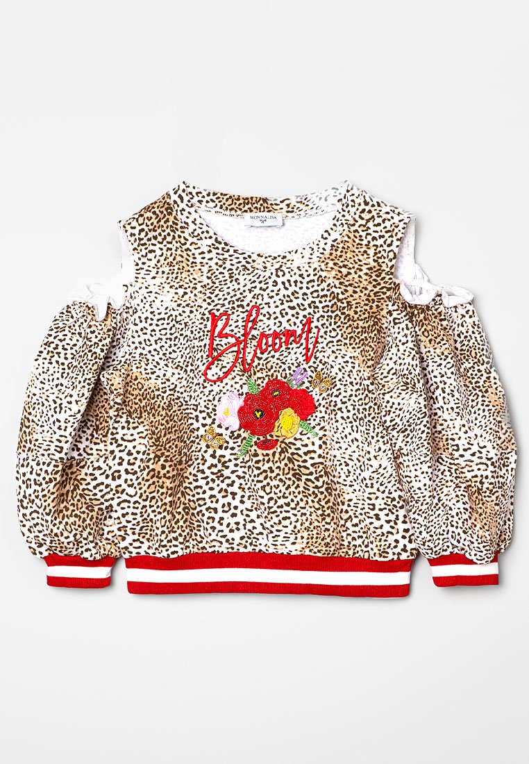 Monnalisa Sweater bruin Monnalisa Sweater bruin