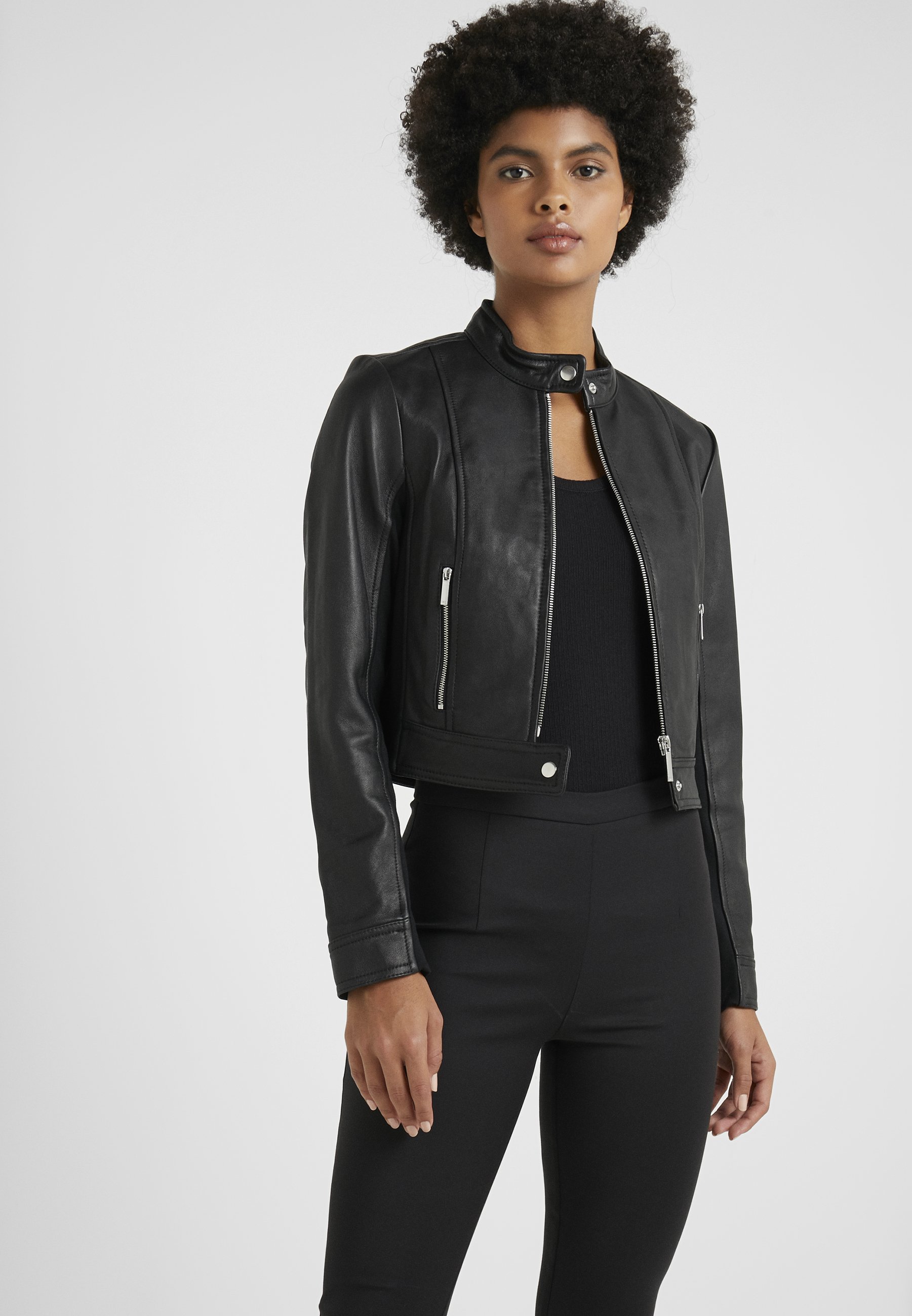 MICHAEL Michael Kors PONTI COMBO Skinnjakke black MICHAEL Michael Kors PONTI COMBO Skinnjakke black