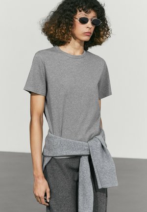 Massimo Dutti, T-shirt basic - grey