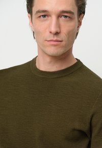 PROFUOMO THE STRUCTURE BASIC CREW - Stickad tröja - dark green