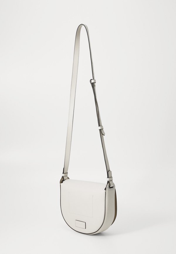 CIRCLE SADDLE PERFORATED - Cross body bag - cement3