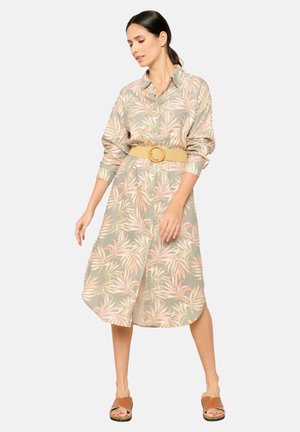 WITH BELT - Robe chemise - khaki faded