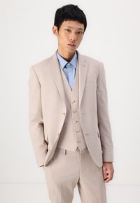 Isaac Dewhirst NOTCH SUIT THREE PIECE SLIM - Κοστούμι - mini pink