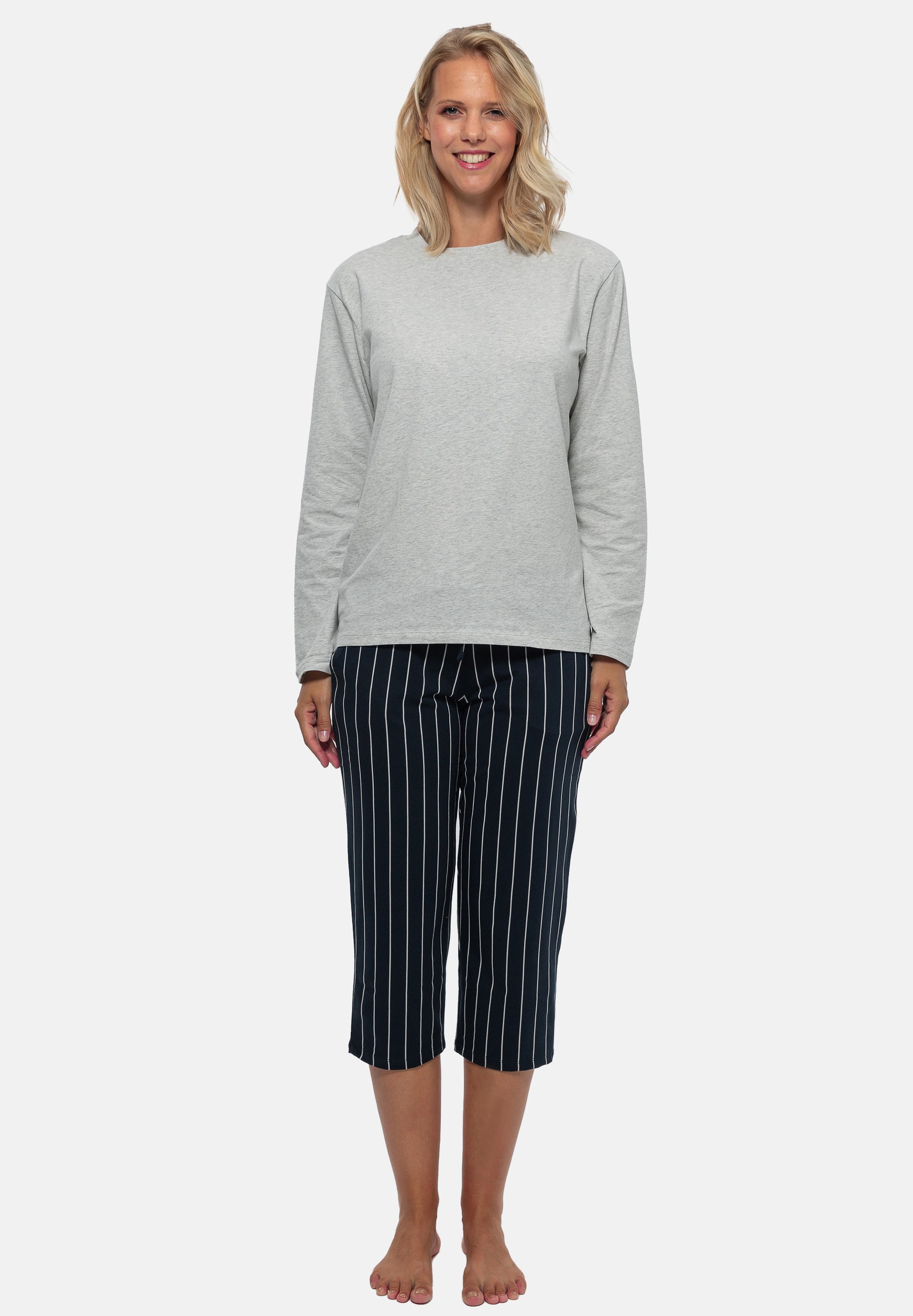 Schiesser Damen Sweatshirt Pyjamaunterteil In Braun, Größe 38 – Weicher Schlafanzug Mit Seitentaschen