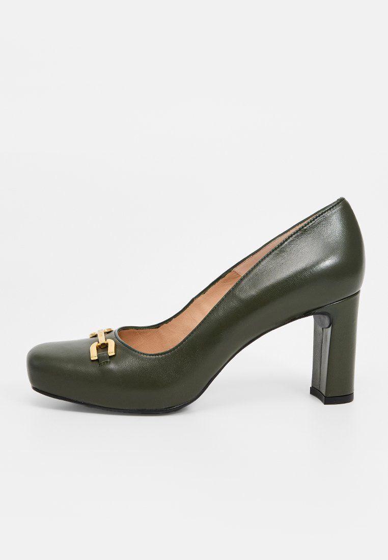 Unisa Plateaupumps groen