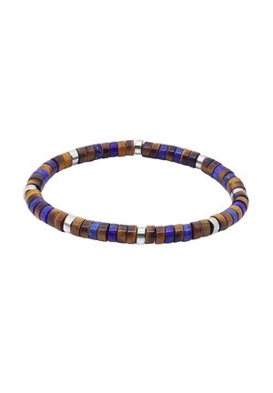 HEISHI ŒIL DE TIGRE ET LAPIS - Bracelet - marine,marron