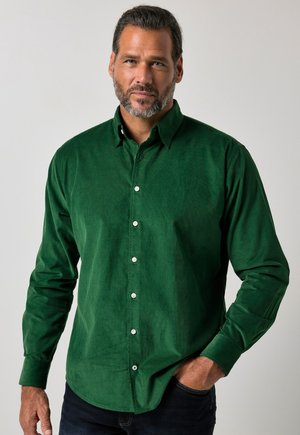 JP1880, CORDUROY SHIRT, LONG SLEEVE, MODERN FIT, CONCEALED BUTTON-DOWN COLLAR, UP - Camicia - forest green