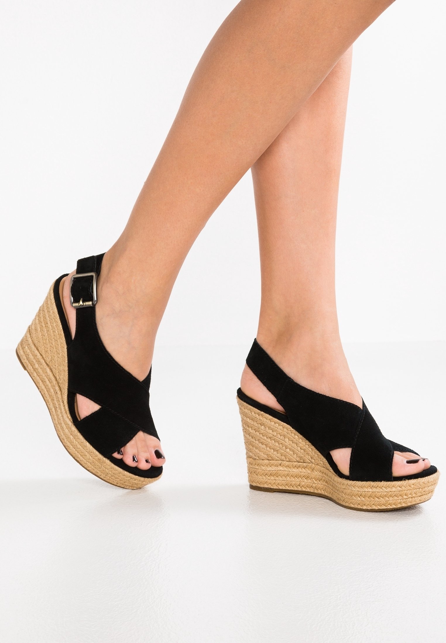UGG Sandalen met hoge hak - black/zwart - (Pre-owned) - Zalando.nl