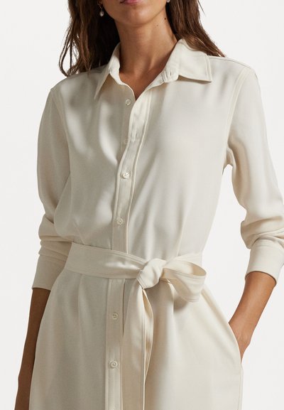 Polo Ralph Lauren SATIN SHIRTDRESS - Paitamekko - mascarpone cream