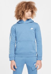 Nike Sportswear FLEECE HOODIE - Luvtröja - aegean storm