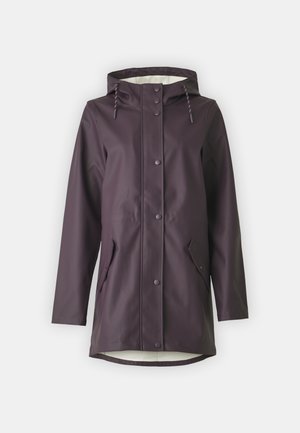 Vero Moda Tall VMMALOU COATED JACKET  - Waterproof jacket - plum perfect