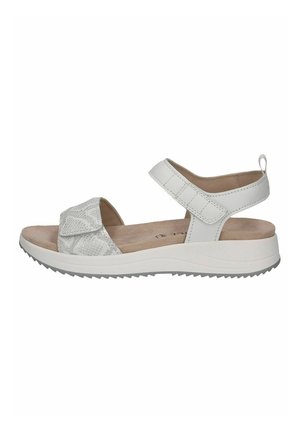 Sandalen met sleehak - white comb