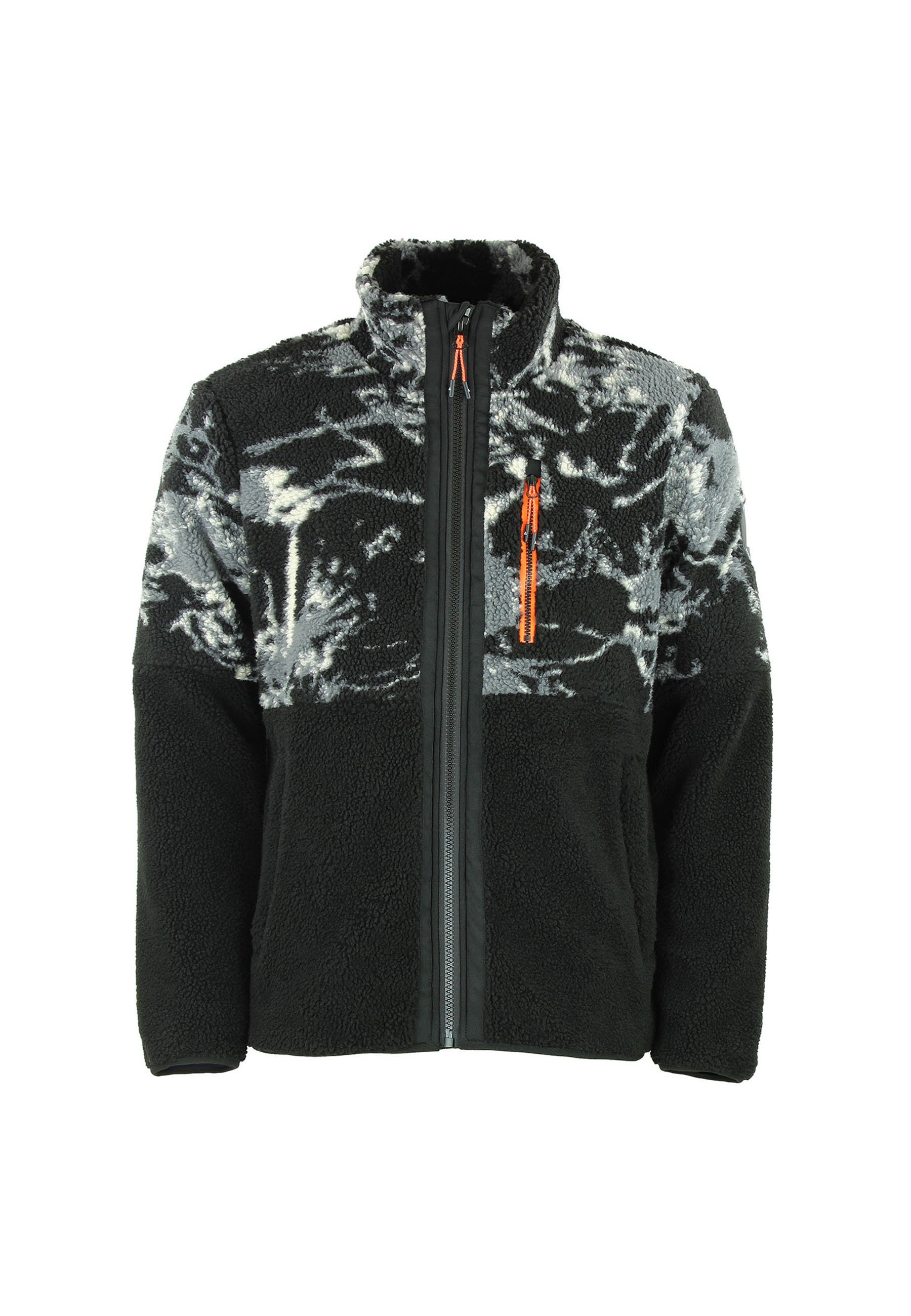 Peak Mountain CEFRAN Giacca in pile noir gris/nero