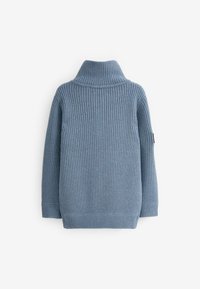 Next UTILITY ZIP NECK - Pullover - blue