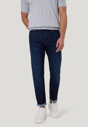 LYON - Slim fit jeans - dark blue used mustache