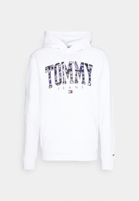 Tommy Jeans CAMO NEW HOODIE - Sudadera - white