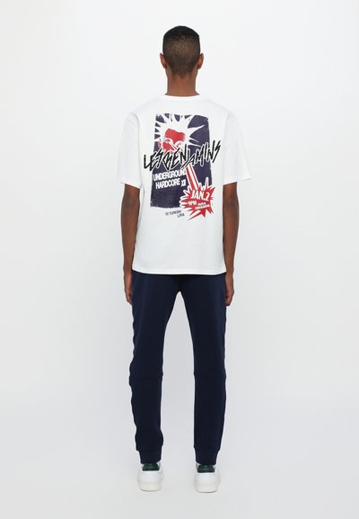 Les Benjamins SHORT SLEEVE TEE UNISEX  - Triko s potiskem - white