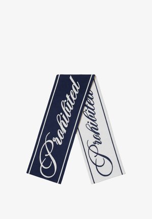 PROHIBITED, BACK IN THE DAYS KNIT SCARF - Κασκόλ - navy