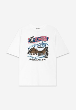 Kaotiko, REGULAR LUXURY VACATION UNISEX - Μπλουζάκι με στάμπα - white