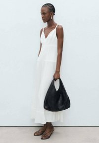 Mango - V-NECKLINE - Robe longue - white Image miniature 1