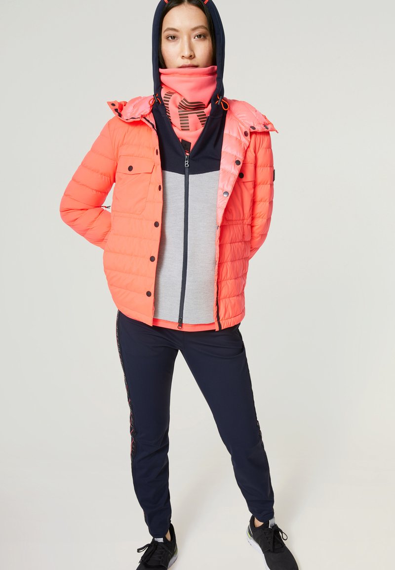 Damen Sportbekleidung | Bogner Fire + Ice Sweatjacke hellgrau/navy-blau/hellgrau - TQ01251 Damen Sportbekleidung | Bogner Fire + Ice Sweatjacke hellgrau/navy-blau/hellgrau - TQ01251