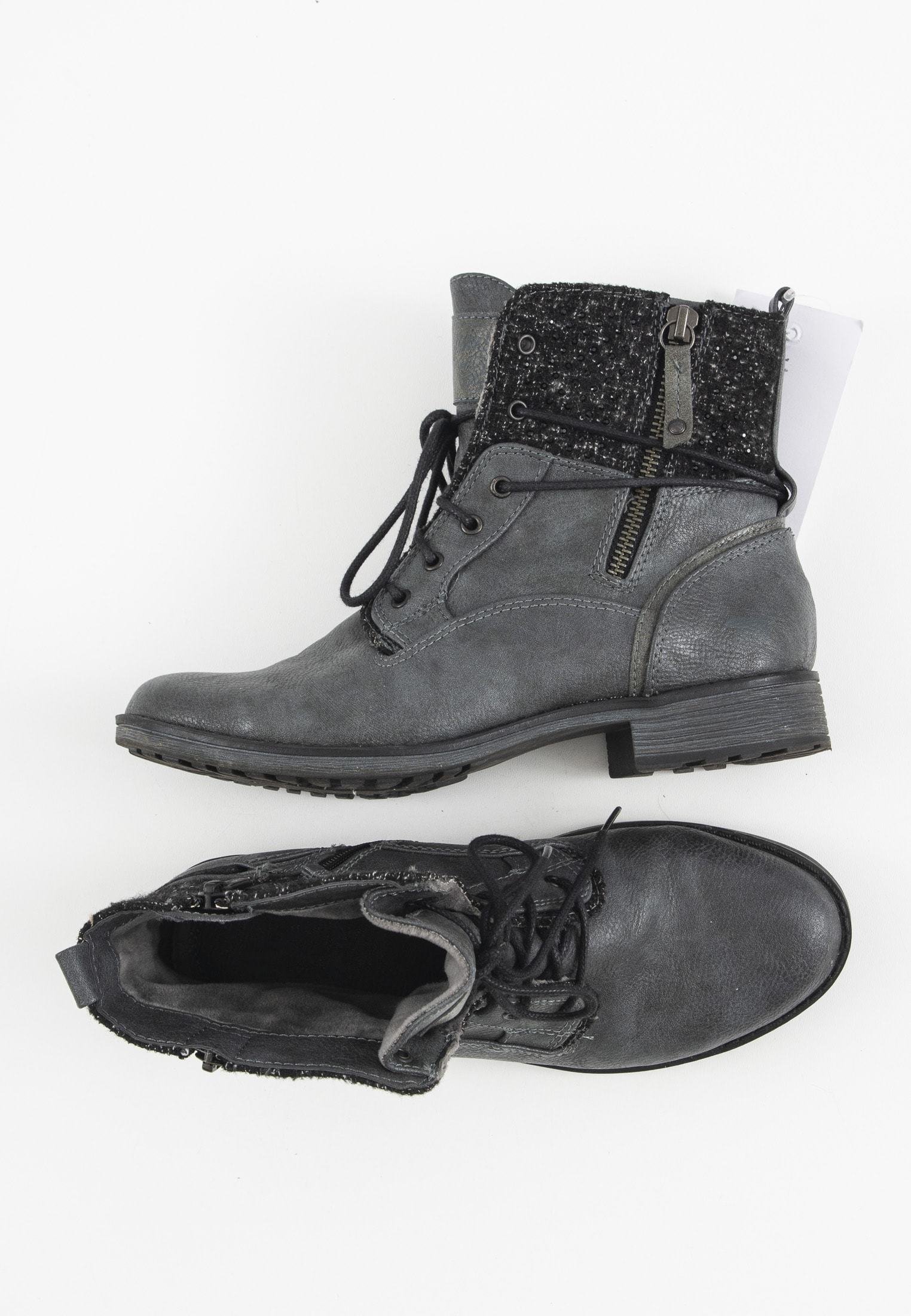 Mustang Botines con cordones - grau/gris - Zalando.es
