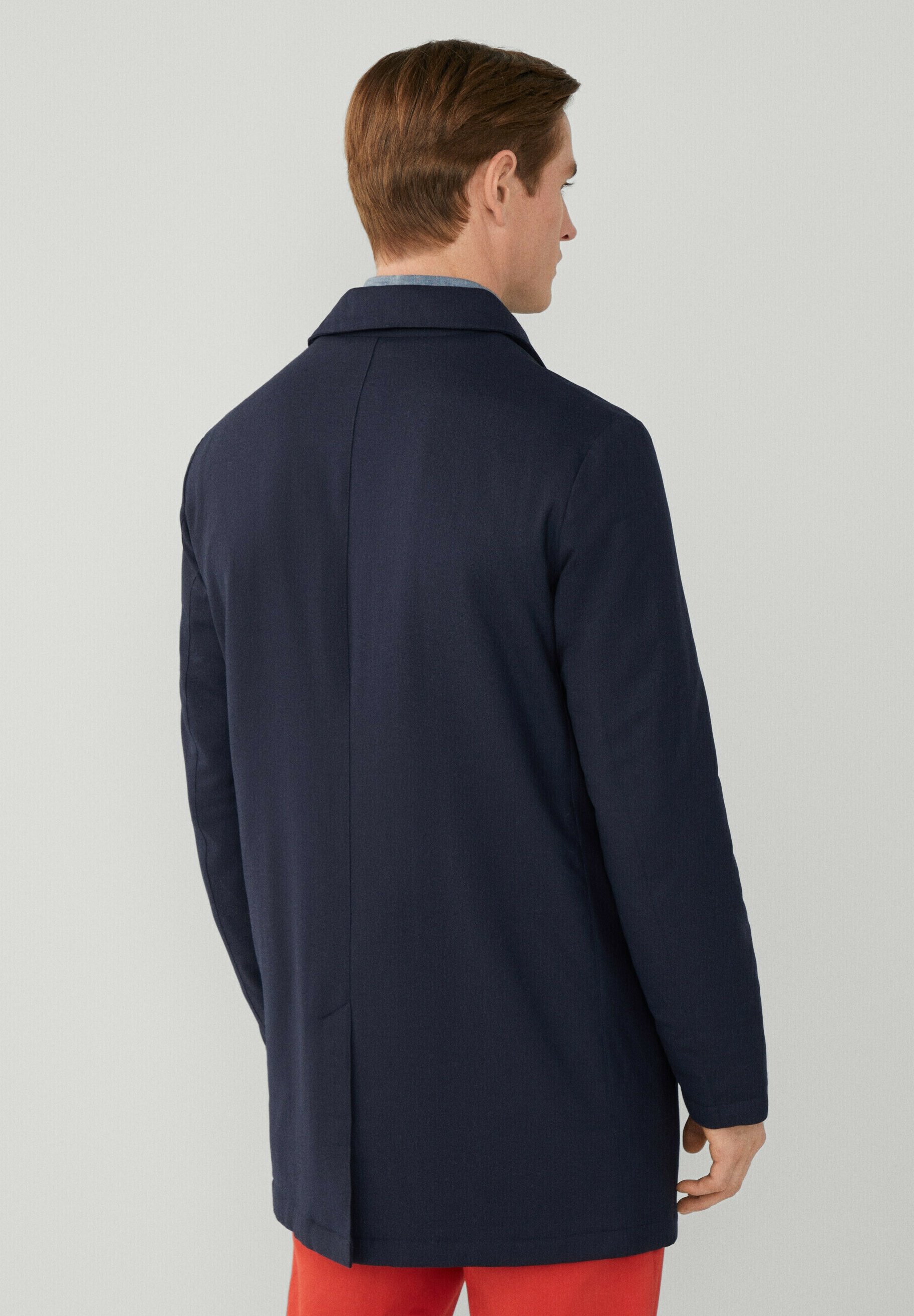 Hackett London MELANGE PADDED - Short coat - dark blue - Zalando