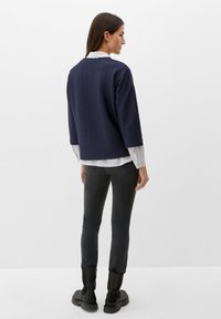 s.Oliver À MOTIF TEXTURÉ - Bluzka z długim rękawem