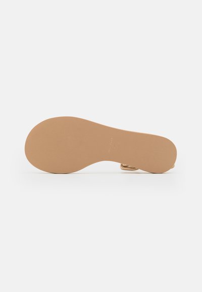Studio Amelia EMILY WRAP FLAT - Tåsandaler - beige