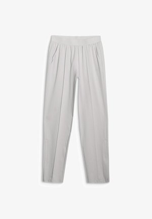 4F, 4F SPODNIE TRENINGOWE SZYBKOSCHNĄCE DAMSKIE - CZARNE L - Tracksuit bottoms - cold light grey