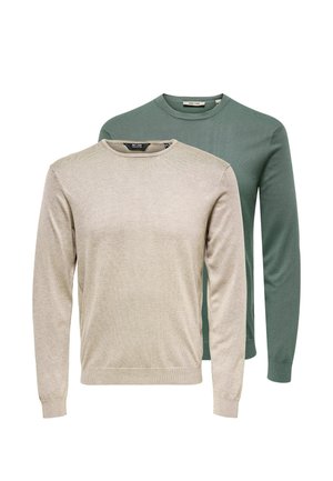 2PACK - Pullover - hellgrün   beige