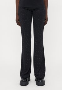 ONLZITAFLARED-Broek-black/silver-coloured