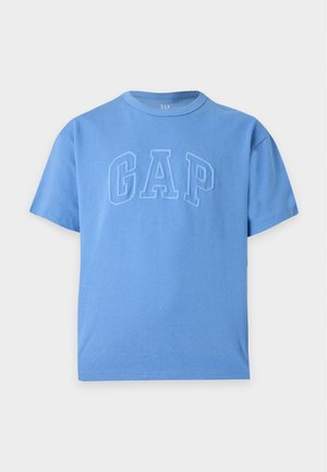 GAP, CHAINSTITCH LOGO CROP  - Printtipaita - cabana blue