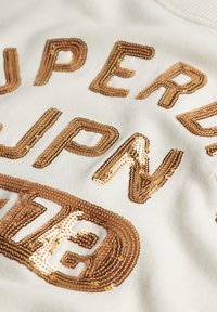 Superdry & Co EMBELLISHED VARSITY LOOSE  - Sweater - cream