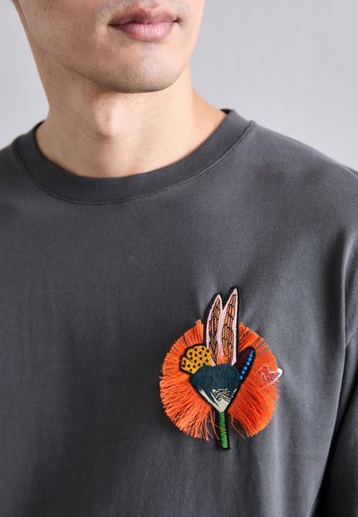 Henrik Vibskov SLOPES LONGSLEEVE - Long sleeved top - dark shadow