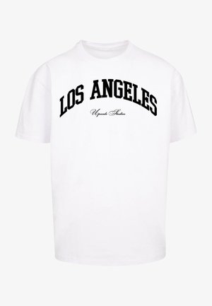 Upscale by Mister Tee, L A COLLEGE - Camiseta estampada - white