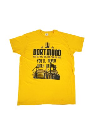 DORTMUND - YOU LL NEVER WALK ALONE - Print T-shirt - gelb