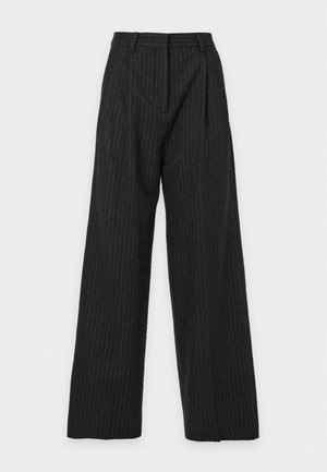 Filippa K, DARCEY FLANNEL PINSTRIPE TROUS - Панталони - anthracite pinstripe