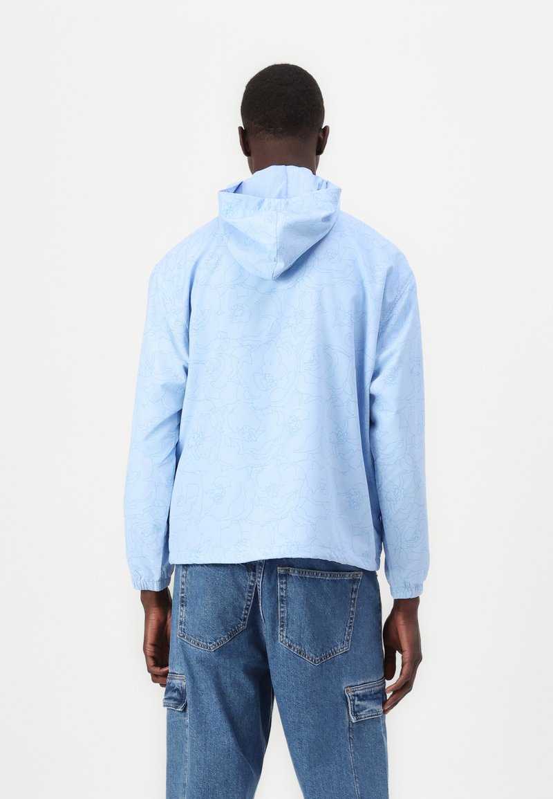 Puffer Jacket Blue Lacoste Lightweight Windbreaker Lacoste Water