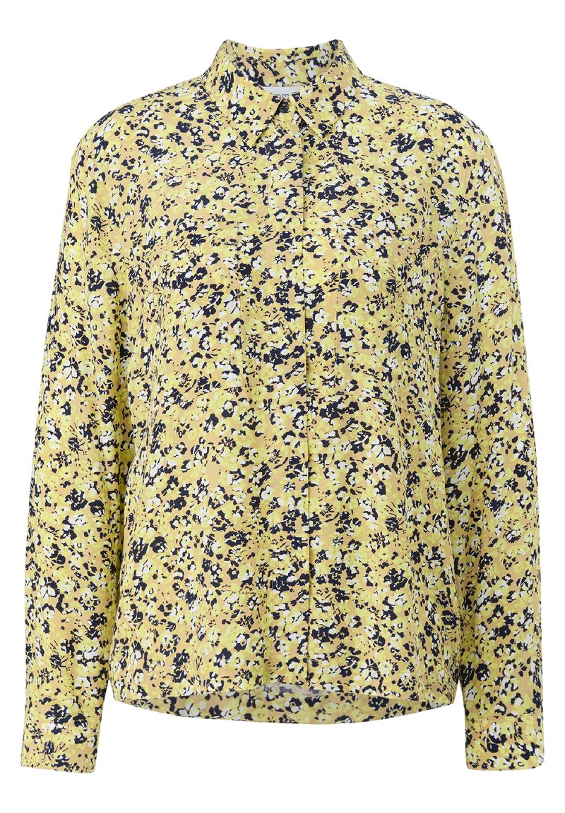 comma casual identity Overhemdblouse lichtgeel