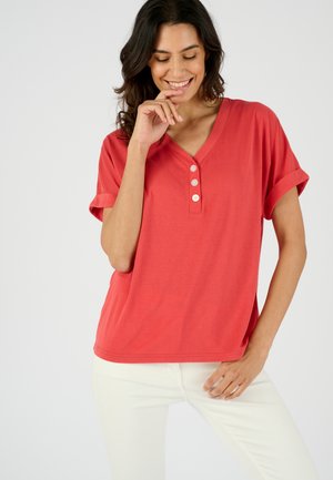 Damart FLUIDE CLIMATYL ESPRIT TROPICAL  - T-shirt print - rouge