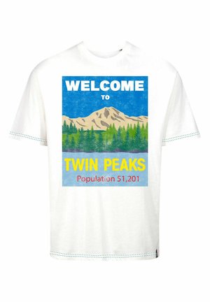 TWIN PEAKS WELCOME - T-shirt con stampa - ecru